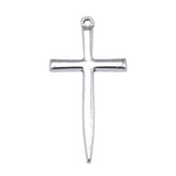 WYSIWYG 10pcs 46x24mm Antique Silver Color Cross Charm Sword Cross Charm Sword Cross Pendant For Jewelry Making