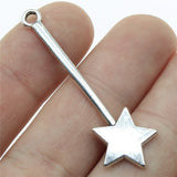 10pcs 48mm Charm Magic Wand 3 Colors Fairy Stick Charms Magic Wand Pendant Charms For Jewelry Making ef2025