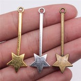 10pcs 48mm Charm Magic Wand 3 Colors Fairy Stick Charms Magic Wand Pendant Charms For Jewelry Making ef2025