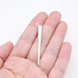 WYSIWYG 10pcs 49x5mm Antique Silver Color Long Cone Charms For Jewelry Making