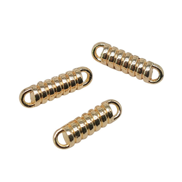 WYSIWYG 10pcs 4x9mm Connector Charms Electrophoresis KC Gold Color Plated For DIY Jewelry Making Charms Pendant Jewelry Findings