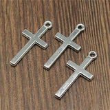 WYSIWYG 10pcs 5 Colors 13x22mm Cross Charms Pendant For DIY Jewelry Making DIY Necklace Making DIY Earring Making