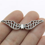WYSIWYG 10pcs 52x12mm Angel Wings Spacer Beads Wing Small Hole Beads Wings Beads Charms For Jewelry Making