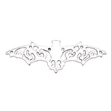 WYSIWYG 10pcs 56x19mm Jewelry Making DIY Handmade Craft Bat Pendant Charms Antique Silver Color