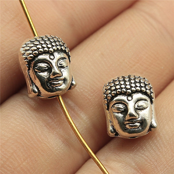 WYSIWYG 10pcs 6 Colors 11x9x7mm Buddha Beads Charm Buddha Small Hole Beads Buddha Space Beads For Jewelry Making