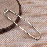 WYSIWYG 10pcs 60x14mm KC Gold Color Geometry Charms Pendant For Jewelry Making Earring Making Accessories