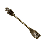 WYSIWYG 10pcs 60x8mm Crown Fork Charms For Jewelry Making Jewelry Accessories Antique Silver Plated Antique Bronze Plated