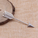 WYSIWYG 10pcs 64x11mm Arrow Charms For Jewelry Making DIY Jewelry Findings Antique Silver Color Antique Bronze Color
