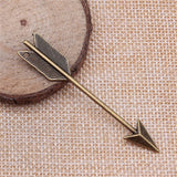 WYSIWYG 10pcs 64x11mm Arrow Charms For Jewelry Making DIY Jewelry Findings Antique Silver Color Antique Bronze Color