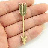 WYSIWYG 10pcs 64x11mm Arrow Charms For Jewelry Making DIY Jewelry Findings Antique Silver Color Antique Bronze Color