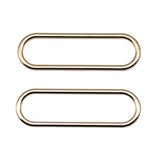 WYSIWYG 10pcs 6x20mm/14x45mm Elliptical Circle Charms Pendant DIY Metal Jewelry Making High Quality KC Gold Color Earring Making