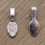 WYSIWYG 10pcs 7x21mm Pendant Charm Clip Clasp Bail Beads Loose Spacer Beads Bail Beads Pendants For Jewelry Making