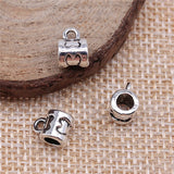 WYSIWYG 10pcs 8x6x5mm Beads Bails Antique Silver Color For DIY Jewelry Making Zinc Alloy Jewelry Findings Jewelry Accessories