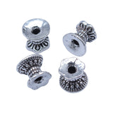 WYSIWYG 10pcs 8x9.5mm Antique Silver Color Antique Bronze Color Double-Sided Torus Spacer Beads For Jewelry Making