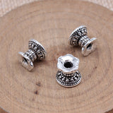 WYSIWYG 10pcs 8x9.5mm Antique Silver Color Antique Bronze Color Double-Sided Torus Spacer Beads For Jewelry Making