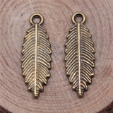 WYSIWYG 10pcs 9x25mm Leaves Charms Pendants For Jewelry Making DIY Jewelry Findings Jewelry Accessories