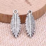 WYSIWYG 10pcs 9x25mm Leaves Charms Pendants For Jewelry Making DIY Jewelry Findings Jewelry Accessories