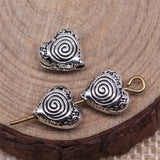 WYSIWYG 10pcs 9x8mm Antique Silver Color Heart Beads For Jewelry Making DIY Jewelry Findings