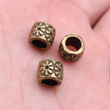WYSIWYG 10pcs 9x9x7mm Flower Big Hole Spacer Beads For Jewelry Making DIY Bracelet Making 2 Colors