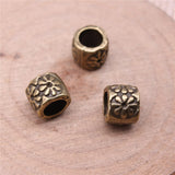 WYSIWYG 10pcs 9x9x7mm Flower Big Hole Spacer Beads For Jewelry Making DIY Bracelet Making 2 Colors