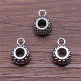 WYSIWYG 10pcs Bail Beads For Jewelry Making Charms Jewelry Accessories Antique Silver Color 9x12mm For Jewelry Making