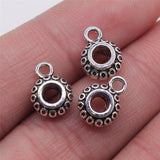 WYSIWYG 10pcs Bail Beads For Jewelry Making Charms Jewelry Accessories Antique Silver Color 9x12mm For Jewelry Making