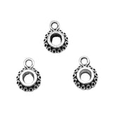 WYSIWYG 10pcs Bail Beads For Jewelry Making Charms Jewelry Accessories Antique Silver Color 9x12mm For Jewelry Making