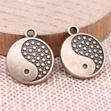 10pcs Charms 18x15mm Tai Chi Pendants For DIY Jewelry Making Jewelry Findings Antique Bronze Color Alloy Charms Pendant h1158