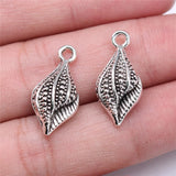 WYSIWYG 10pcs Charms 22x10mm Conch Charms For Jewelry Making DIY Jewelry Findings Antique Silver Color Alloy Charms Pendant