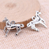 WYSIWYG 10pcs Charms 23x20mm Horse Charms Pendant Antique Silver Color For Jewelry Making DIY Jewelry Findings