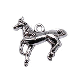 WYSIWYG 10pcs Charms 23x20mm Horse Charms Pendant Antique Silver Color For Jewelry Making DIY Jewelry Findings