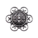 WYSIWYG 10pcs Charms 30x30mm Flower Connector Charms For Jewelry Making DIY Jewelry Findings Antique Silver Color Alloy Charms