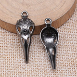 WYSIWYG 10pcs Charms 35x13mm Skull Beak Skeleton Bird Charms For Jewelry Making DIY Jewelry Findings Alloy Charms Pendant