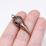 WYSIWYG 10pcs Charms 35x13mm Skull Beak Skeleton Bird Charms For Jewelry Making DIY Jewelry Findings Alloy Charms Pendant