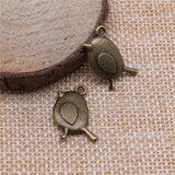 WYSIWYG 10pcs Charms Bird 20x13mm Tibetan Bronze Silver Color Pendants Jewelry Making DIY Handmade Craft For Bracelet Necklace