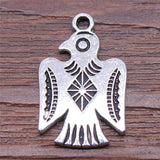 WYSIWYG 10pcs Charms Bird Antique Silver Color Alloy Diy Jewelry Making Accessories 12x19mm