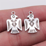 WYSIWYG 10pcs Charms Bird Antique Silver Color Alloy Diy Jewelry Making Accessories 12x19mm
