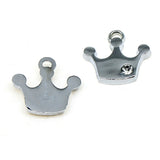 WYSIWYG 10pcs Charms Crown With Crystal 15x14mm Pendant Crown With Crystal Charms For Jewelry Making Jewelry Findings
