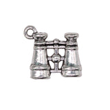 WYSIWYG 10pcs Charms Double Sided Telescope 15x15mm Antique Silver Color Pendants Making DIY Handmade Tibetan Finding