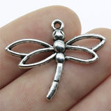 WYSIWYG 10pcs Charms Hollow Dragonfly 32x27mm Pendants Making DIY Handmade Tibetan Finding Jewelry EF3791