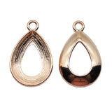 WYSIWYG 10pcs Charms Hollow Drop Shape Charms For Earring Making 3 Colors 23x15mm Metal Alloy Jewelry Accessories