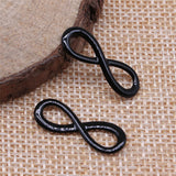 WYSIWYG 10pcs Charms Infinity 22x8mm Black Pendant Infinity Charms For Jewelry Making Jewelry Findings