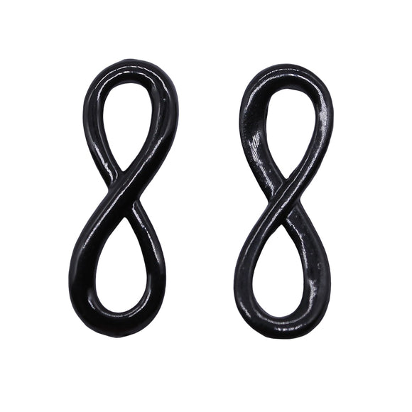 WYSIWYG 10pcs Charms Infinity 22x8mm Black Pendant Infinity Charms For Jewelry Making Jewelry Findings