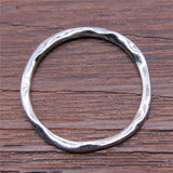 WYSIWYG 10pcs Charms Irregular Ring Antique Silver Color Alloy Diy Jewelry Making Accessories 23x24mm