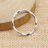 WYSIWYG 10pcs Charms Irregular Ring Antique Silver Color Alloy Diy Jewelry Making Accessories 23x24mm