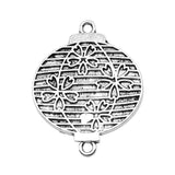 WYSIWYG 10pcs Charms Lantern Connector Antique Silver Color 25x31mm Metal Jewelry Findings Diy Accessories