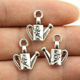 WYSIWYG 10pcs Charms Watering Can Gardening 18x15mm Antique Silver Color Pendants Making DIY Handmade Jewelry
