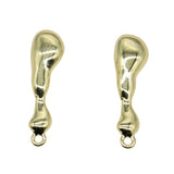 WYSIWYG 10pcs Copper Material Earrings Findings Golden Color Distorted Earrings Base Connectors Jewelry Findings &amp; Components