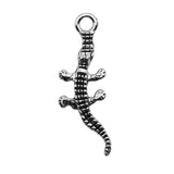 10pcs Crocodile Charms For Jewelry Making 10x28mm Antique Silver Color Jewelry Accessories Alligator Pendant ef4748