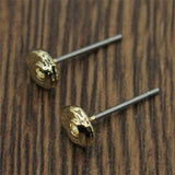 WYSIWYG 10pcs Earring Wires KC Gold Color Zinc Alloy 5x5mm Round Ear Hooks Jewelry Accessories Handmade Earrings Findings